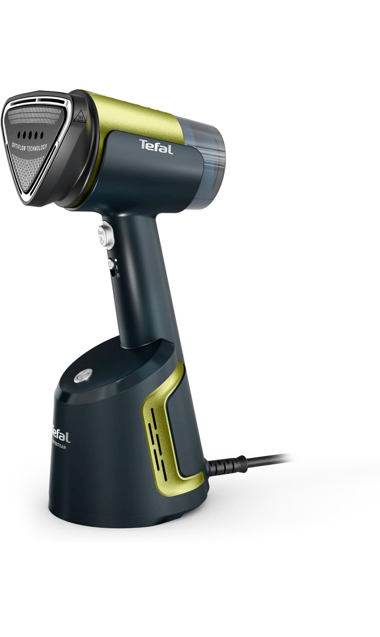 Tefal AeroSteam Handheld Garment Steamer, Revolutionary Suction Innovation, Portable Clothes Steamer & Wrinkle Remover, Fast Heat-Up, Iron Results in One Stroke, DT9810G0–Black/Forest Green