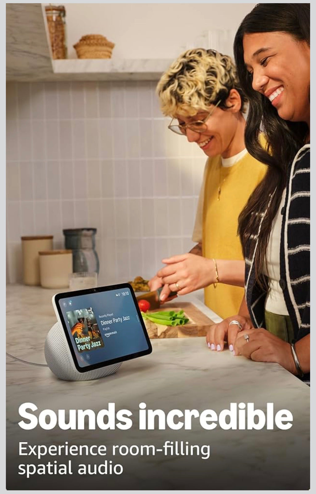 Echo Show 8 (newest gen), Vibrant HD 8.7" display with spatial audio, Graphite, with Alexa+ Early Access