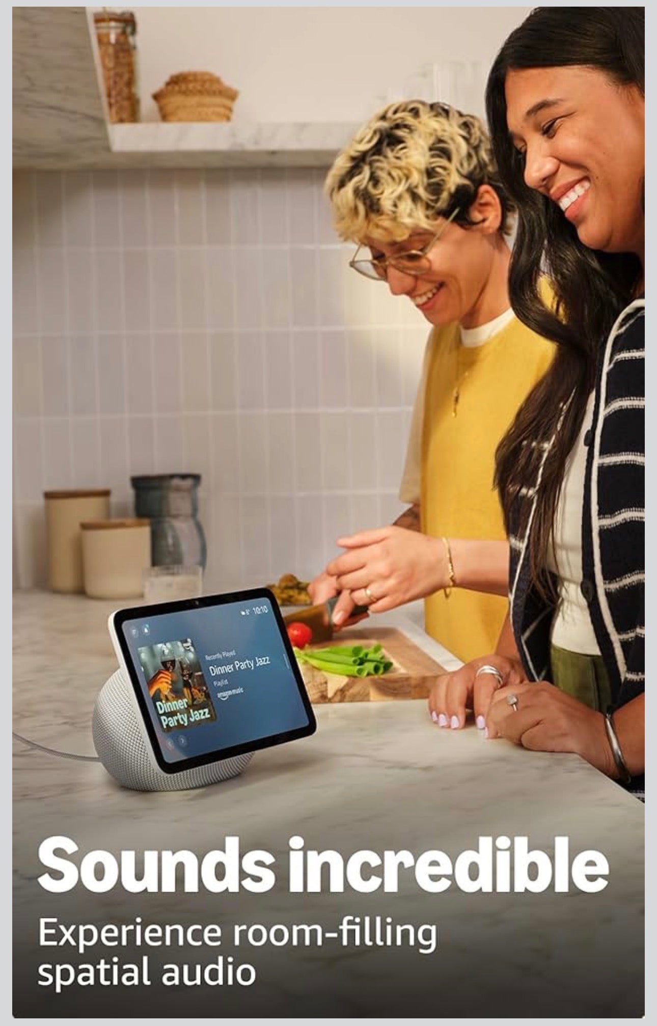 Echo Show 8 (newest gen), Vibrant HD 8.7" display with spatial audio, Graphite, with Alexa+ Early Access