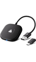 Android Auto Wireless Adapter UK, Convert Factory Wired to Wireless Android Auto, Plug and Play, Android Auto Adapter Compatible with Android 11+ & Cars with Wired Android Auto-Grayish black