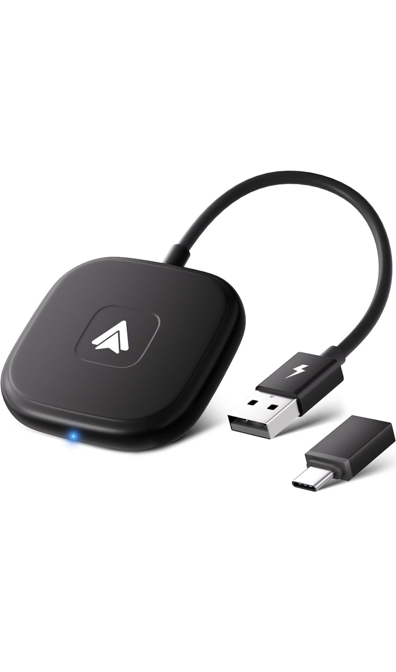 Android Auto Wireless Adapter UK, Convert Factory Wired to Wireless Android Auto, Plug and Play, Android Auto Adapter Compatible with Android 11+ & Cars with Wired Android Auto-Grayish black